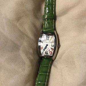 Franck Muller Color Dreams Green Gatorskin Watch
